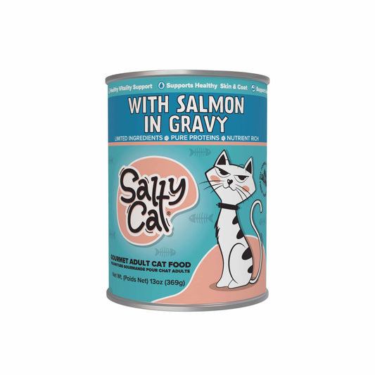 Salty Cat With Salmon in Gravy 13 oz