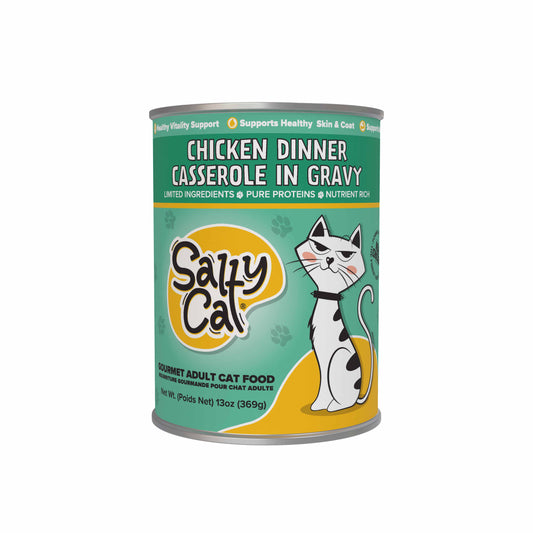 Salty Cat Chicken Dinner Casserole in Gravy 13 oz