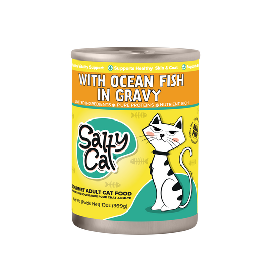 Salty Cat Mince with Ocean Fish Wet Cat Food 13 oz