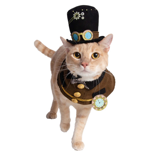Steampunk Hat and Collar Cat Costume