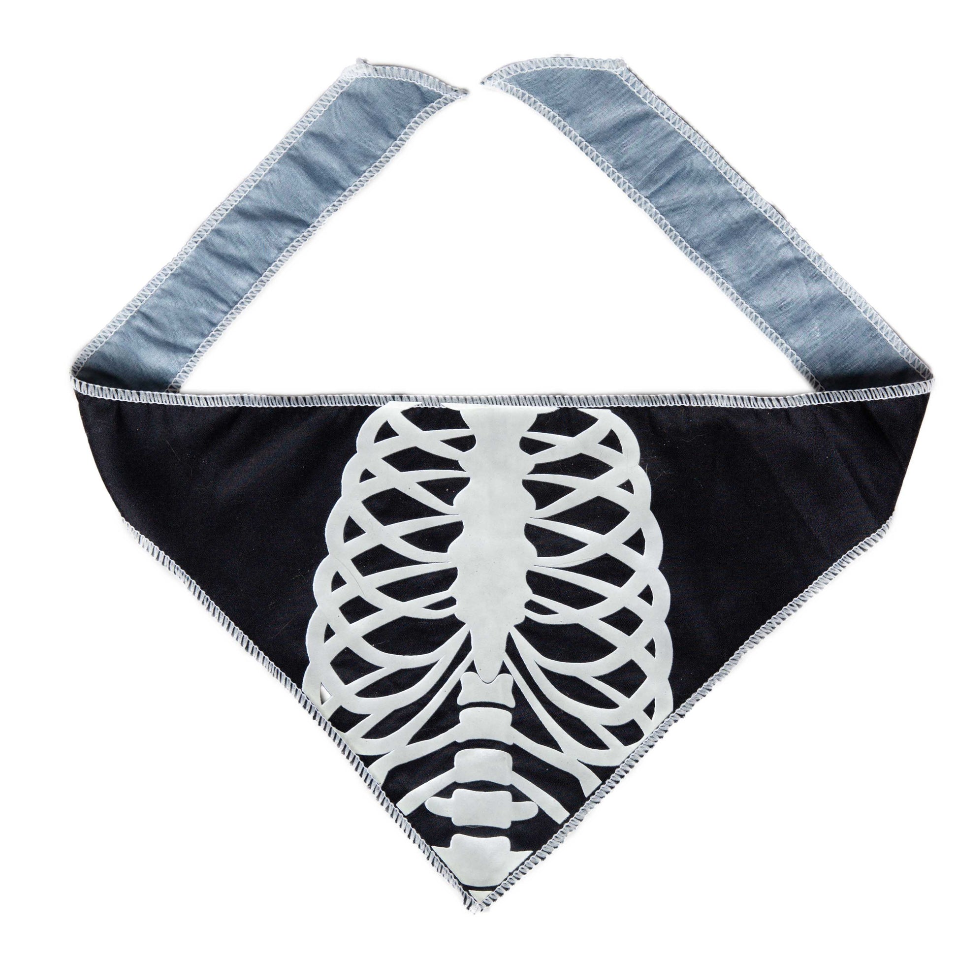 Glow-In-The-Dark Skeleton Dog Bandana