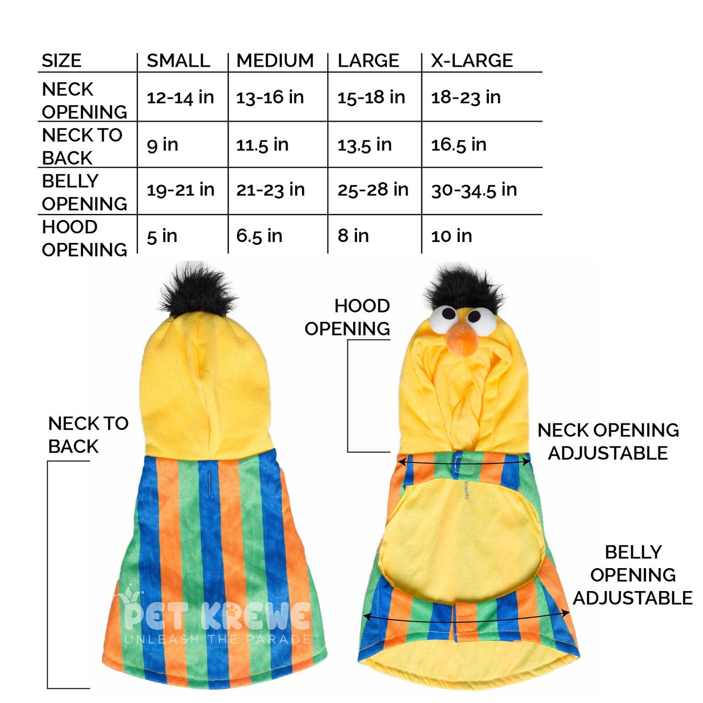 Sesame Street Bert Dog Hoodie