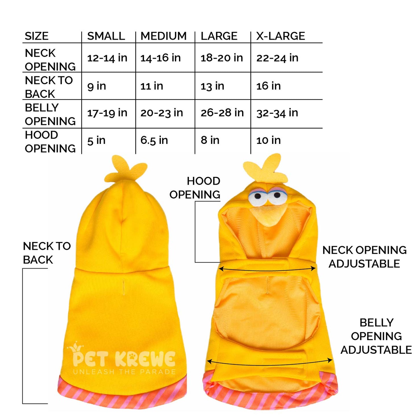 Sesame Street Big Bird Dog Hoodie
