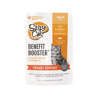 Salty Cat Benefit Booster Urinary Support Grilled Tuna Entrée in Gravy Functional Wet Cat Food for Cats, 85g Pouch