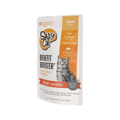 Salty Cat Benefit Booster Urinary Support Grilled Tuna Entrée in Gravy Functional Wet Cat Food for Cats, 85g Pouch