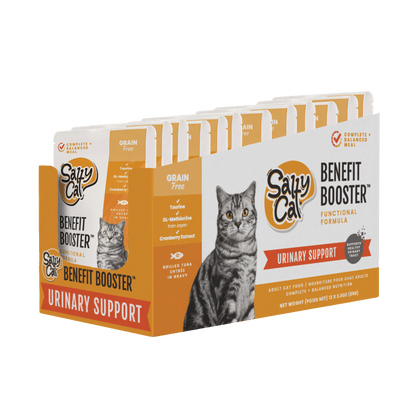 Salty Cat Benefit Booster Urinary Support Grilled Tuna Entrée in Gravy Functional Wet Cat Food for Cats, 85g Pouch