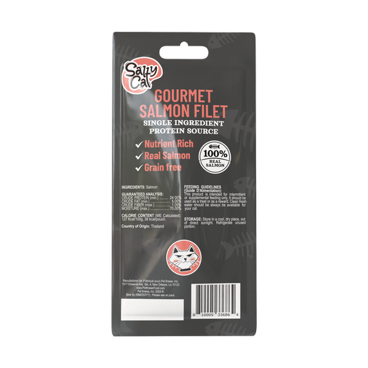 Salty Cat Gourmet Natural Salmon Filet Treat for Cats, 30g Pouch
