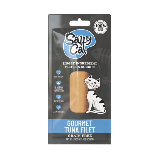 Salty Cat Gourmet Natural Tuna Filet Treat for Cats, 30g Pouch
