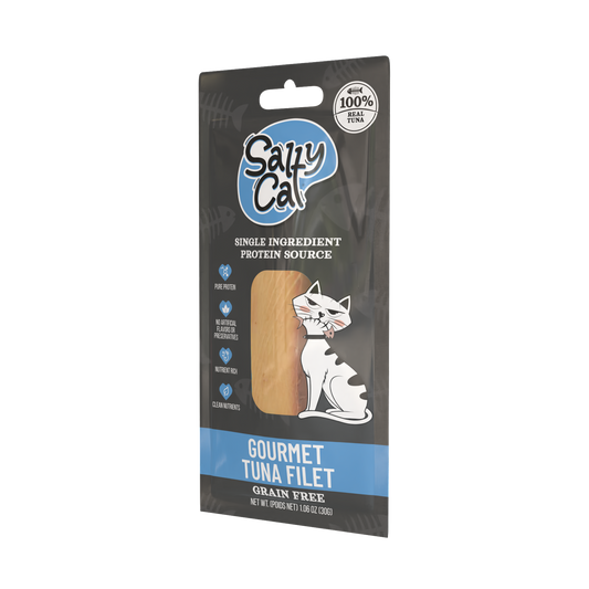Salty Cat Gourmet Natural Tuna Filet Treat for Cats, 30g Pouch