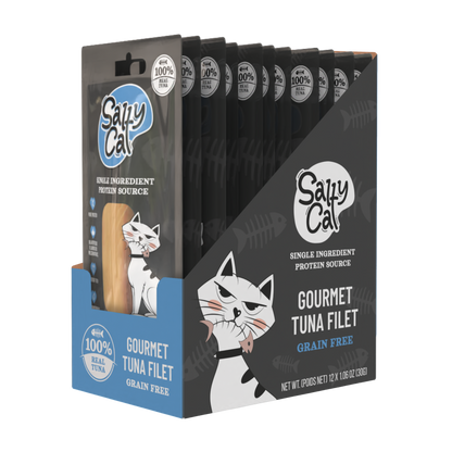 Salty Cat Gourmet Natural Tuna Filet Treat for Cats, 30g Pouch