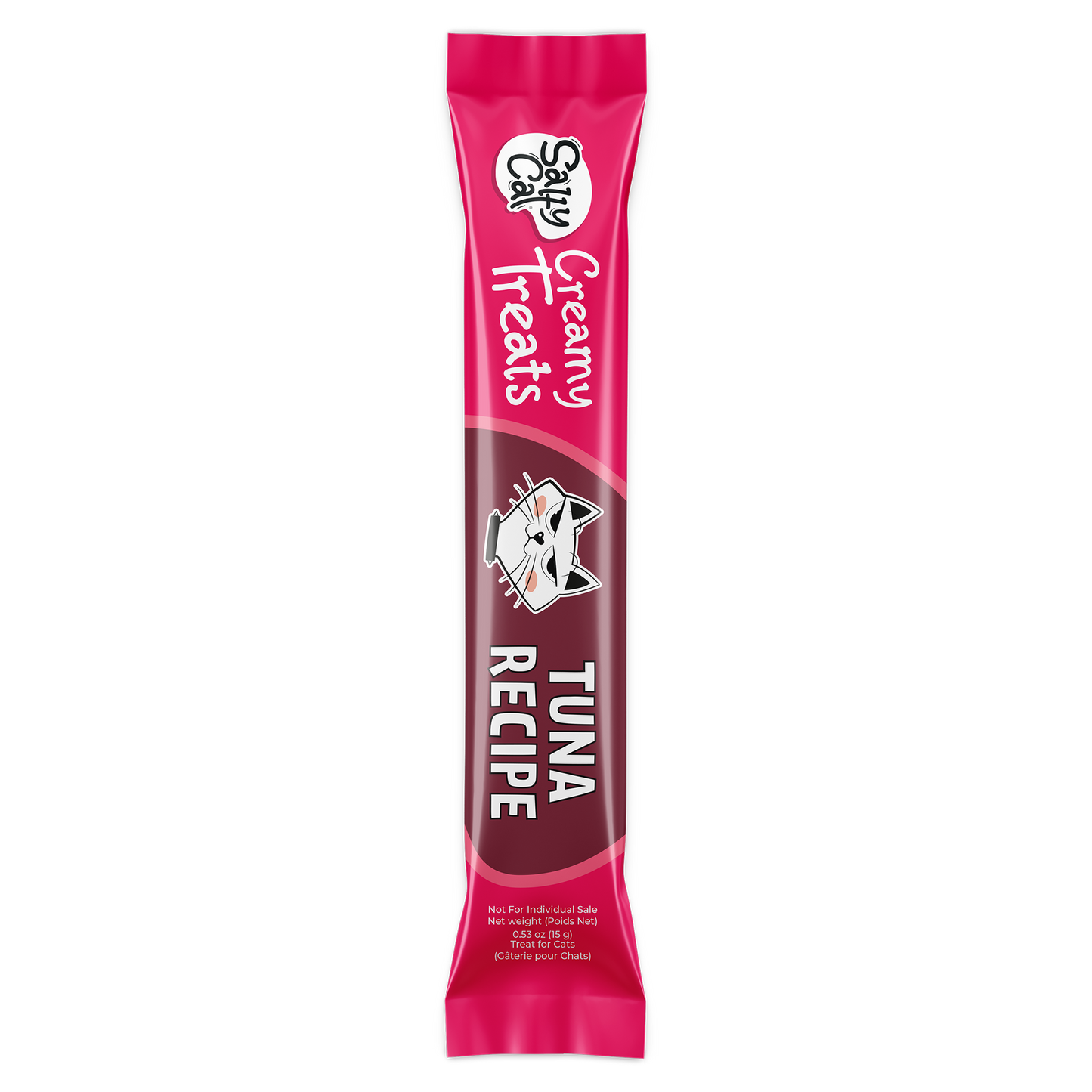 Salty Cat Purée All Day Tuna, Salmon & Chicken Variety Tube Treat for Cats, 15g Tube