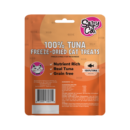 Salty Cat Natural Freeze-Dried Tuna Cat Treats, 10g Bag