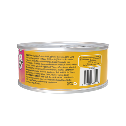 Salty Cat Captain’s Catch Dinner Paté Variety Pack Cat food for Cats, 12 Cans (3 oz Each)