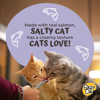 VitaCat by Salty Cat Chill Out Natural Creamy Tuna & Pumpkin Functional Tube Treats for Cats, 15g x 4 Tubes – Chamomile Flavor