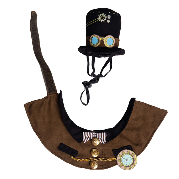Steampunk Hat and Collar Cat Costume