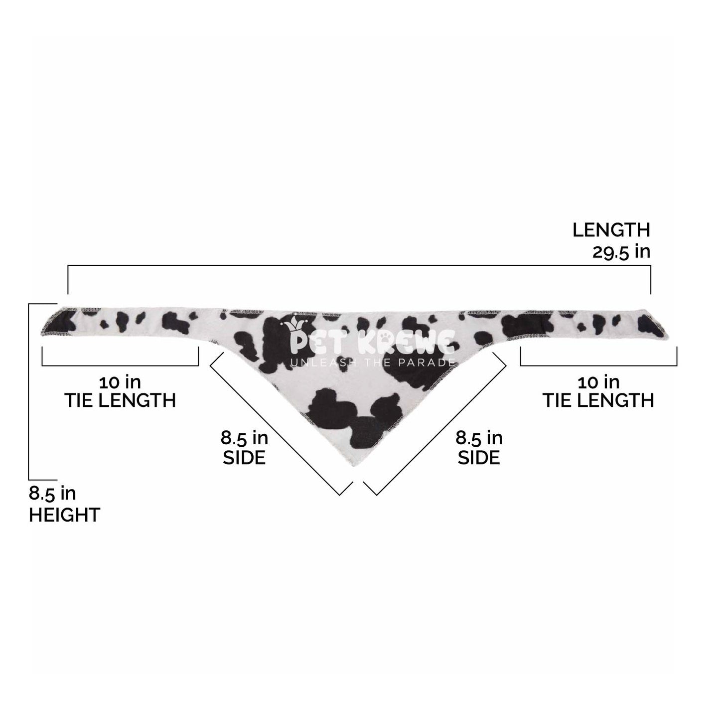Cow Print Pet Bandana