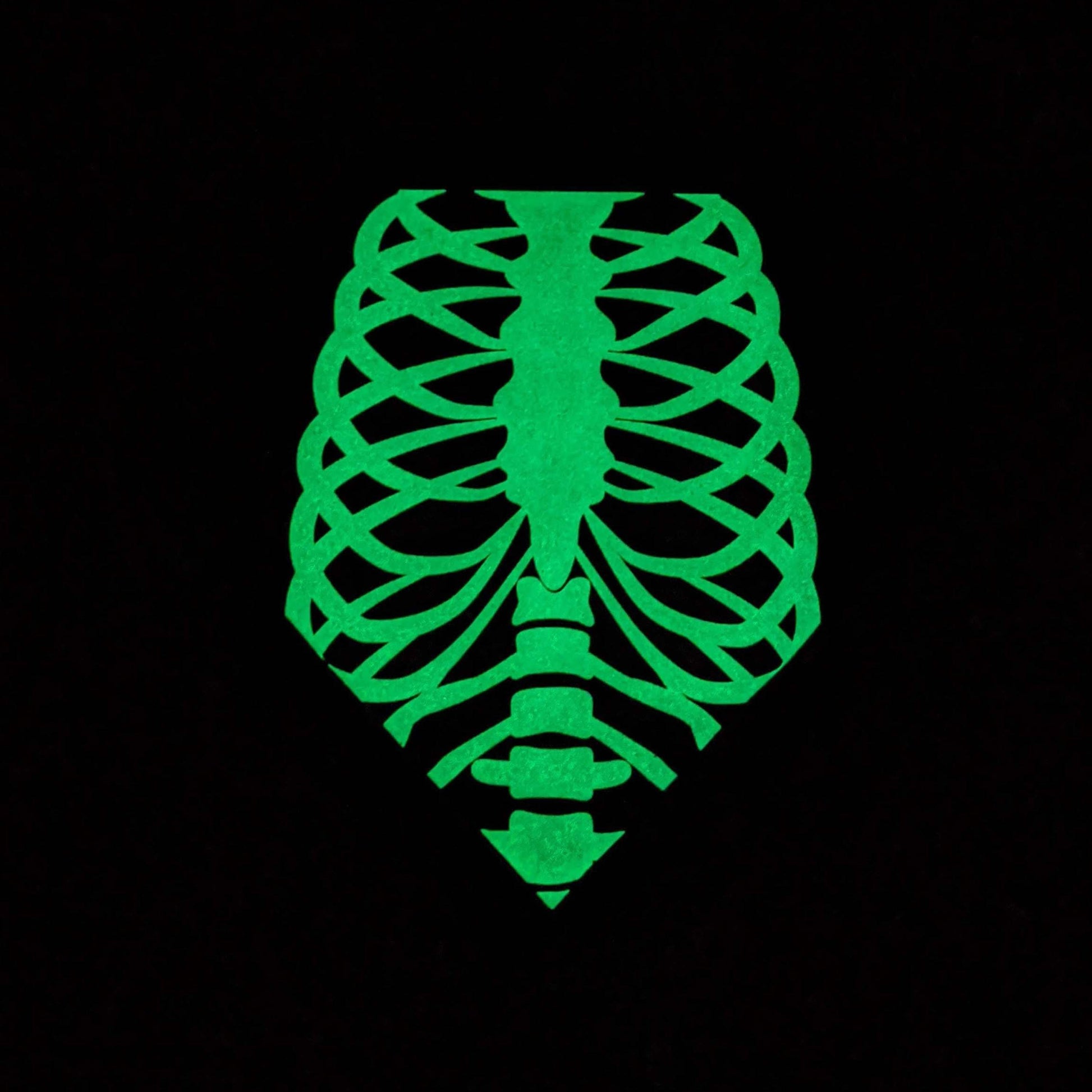 glow-in-the-dark skeleton cat bandana