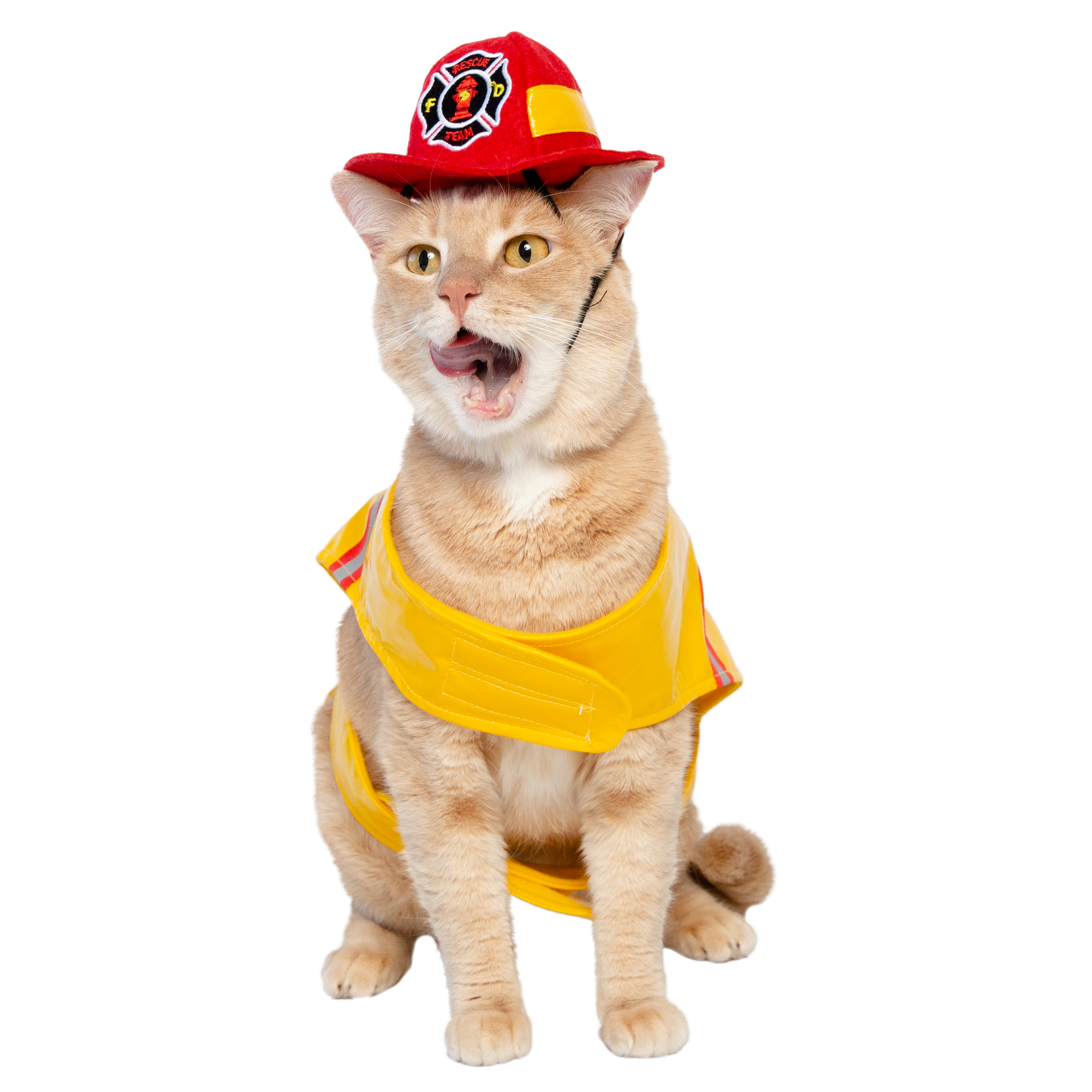 firefighter cat costume