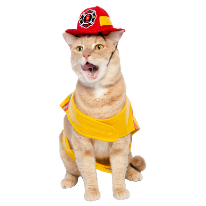firefighter cat costume
